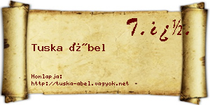Tuska Ábel névjegykártya