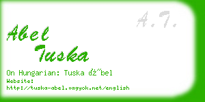 abel tuska business card